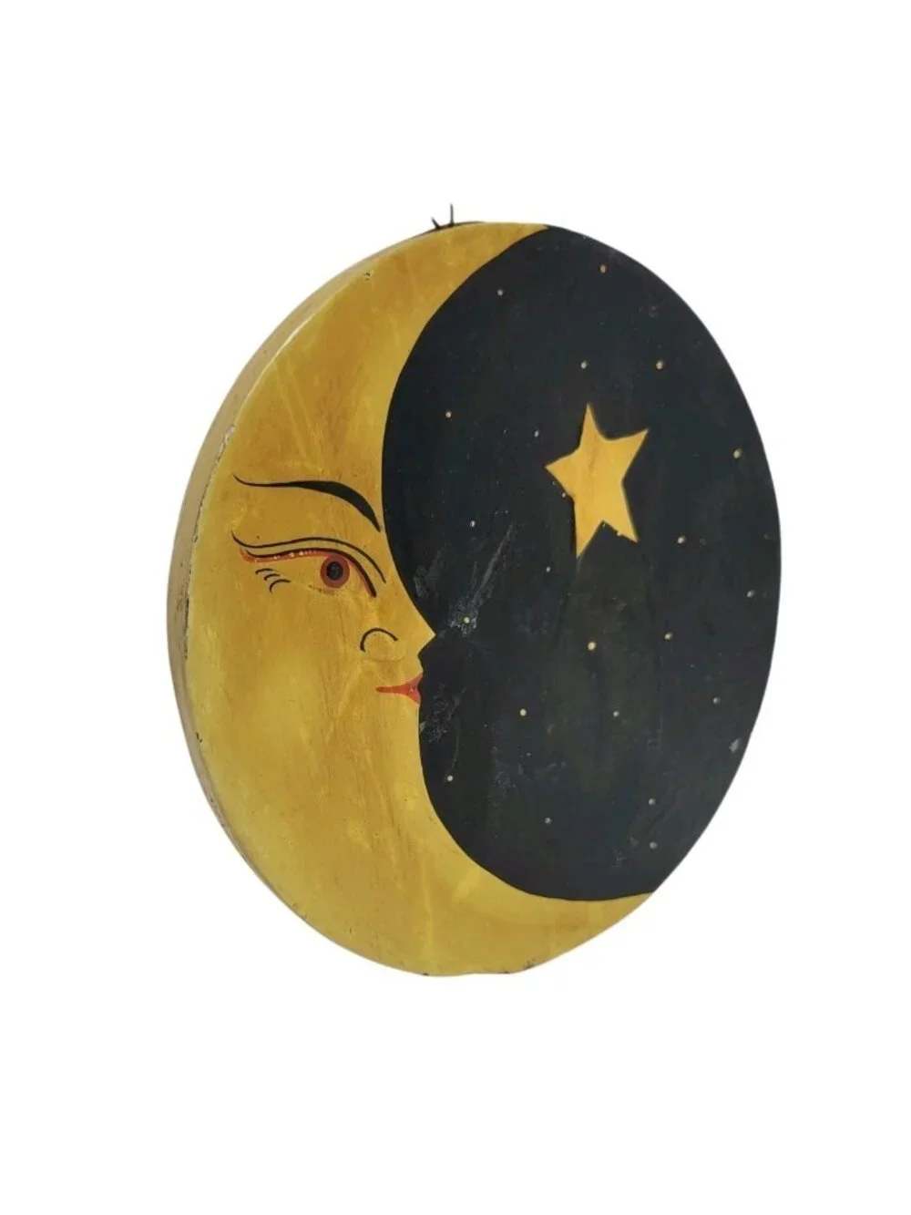 Vintage 90s Celestial Moon Sun Stars Whimsy Mirror Medallion Decor Lot Of 3